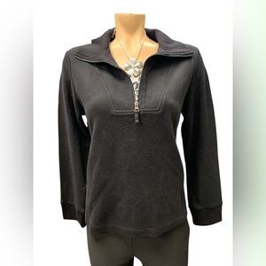 Studio Works NWT Black Half-Zip Sweatshirt Size L